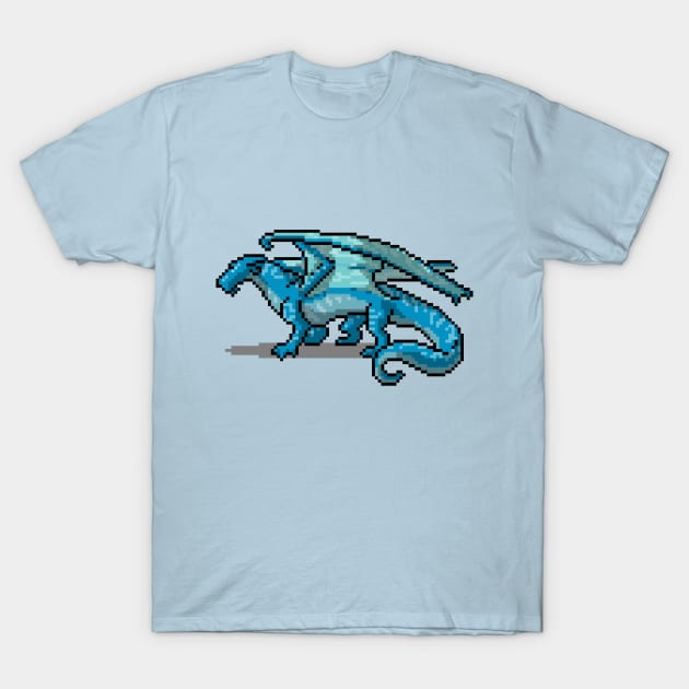 Tsunami Seawing Pixel Art T-Shirt by IceOfWaterflock